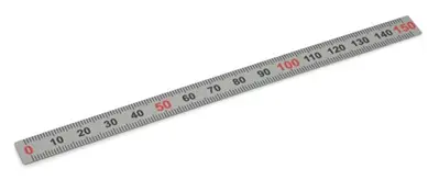 [GN 711-NI-50-W-M] REGLA HORZONTAL ADHESIVA 50MM SIMETRICA