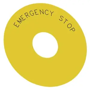 [2000/60E] ETIQUETA CIRCULAR EMERGENCIA
